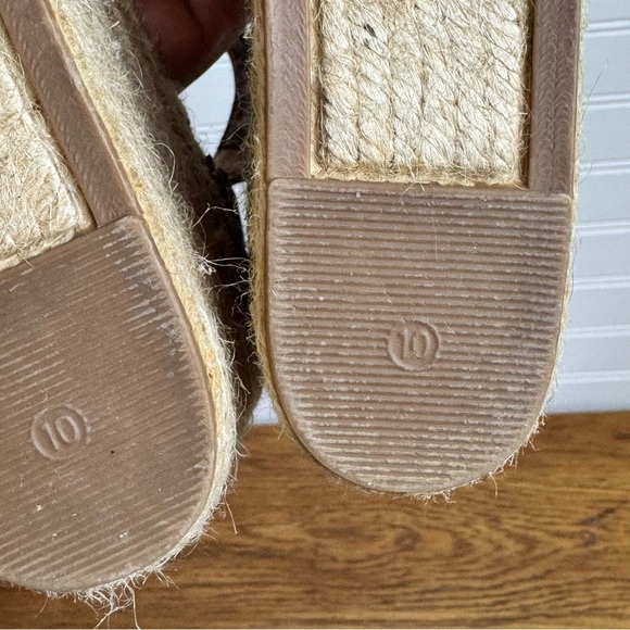 Marc Fisher Adalyn Women's Leather and Suede Espadrille Wedge Sandal Size 10 - Picture 7 of 8